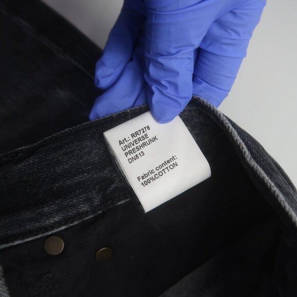 R13 Boyfriend Jeans in Everit Black Size 27 - Picture 10 of 14